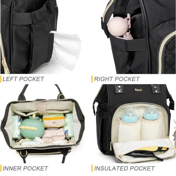 NEW Ezgnuk Small Diaper Bag, Baby Backpack, Messenger Bag, Multi-Functional Bag - Picture 3 of 5